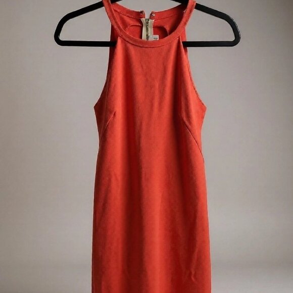 Amanda Uprichard Donahue Dress – Burnt Orange – Size M - Picture 1 of 7